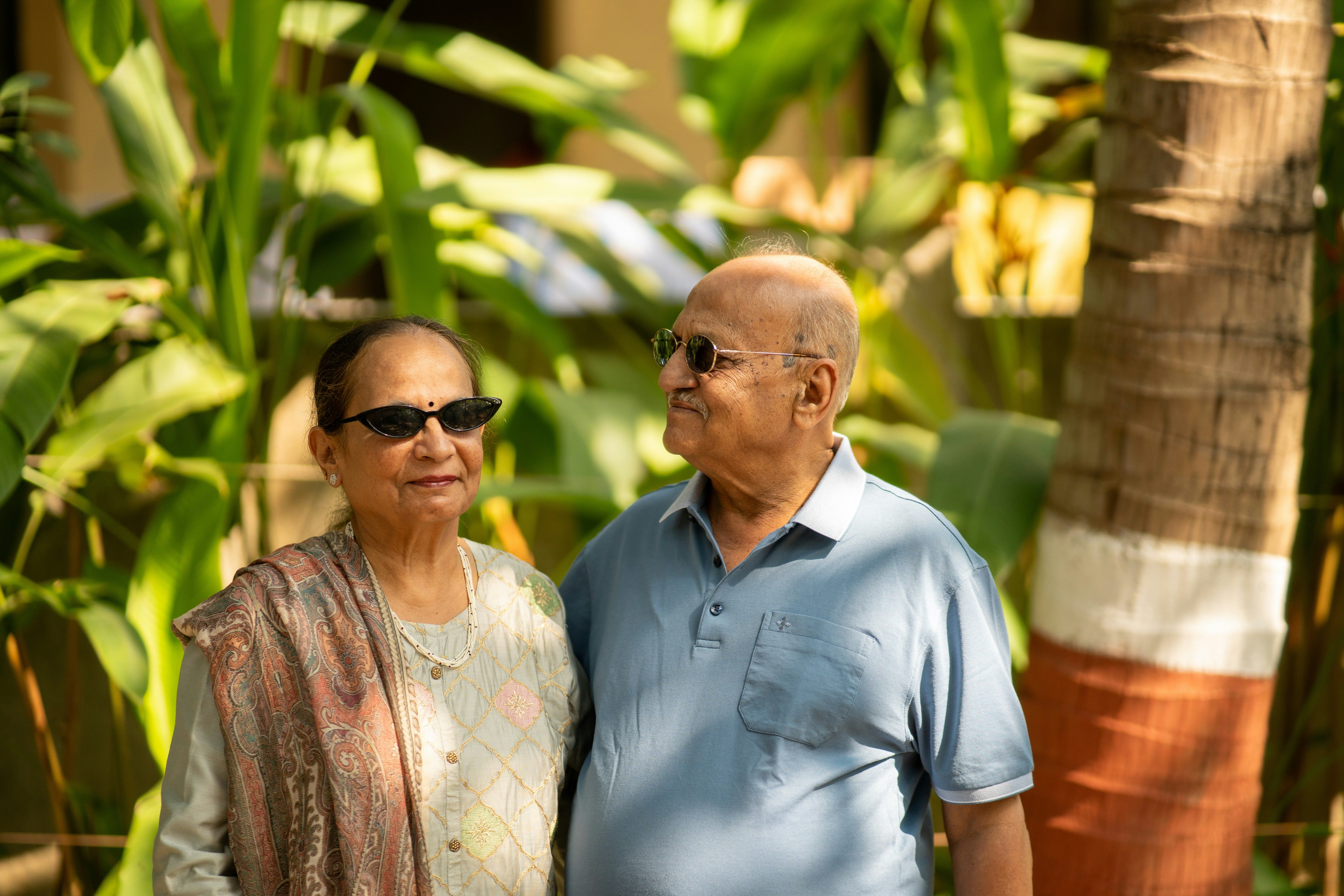 Elderly couple protected by flu vaccination