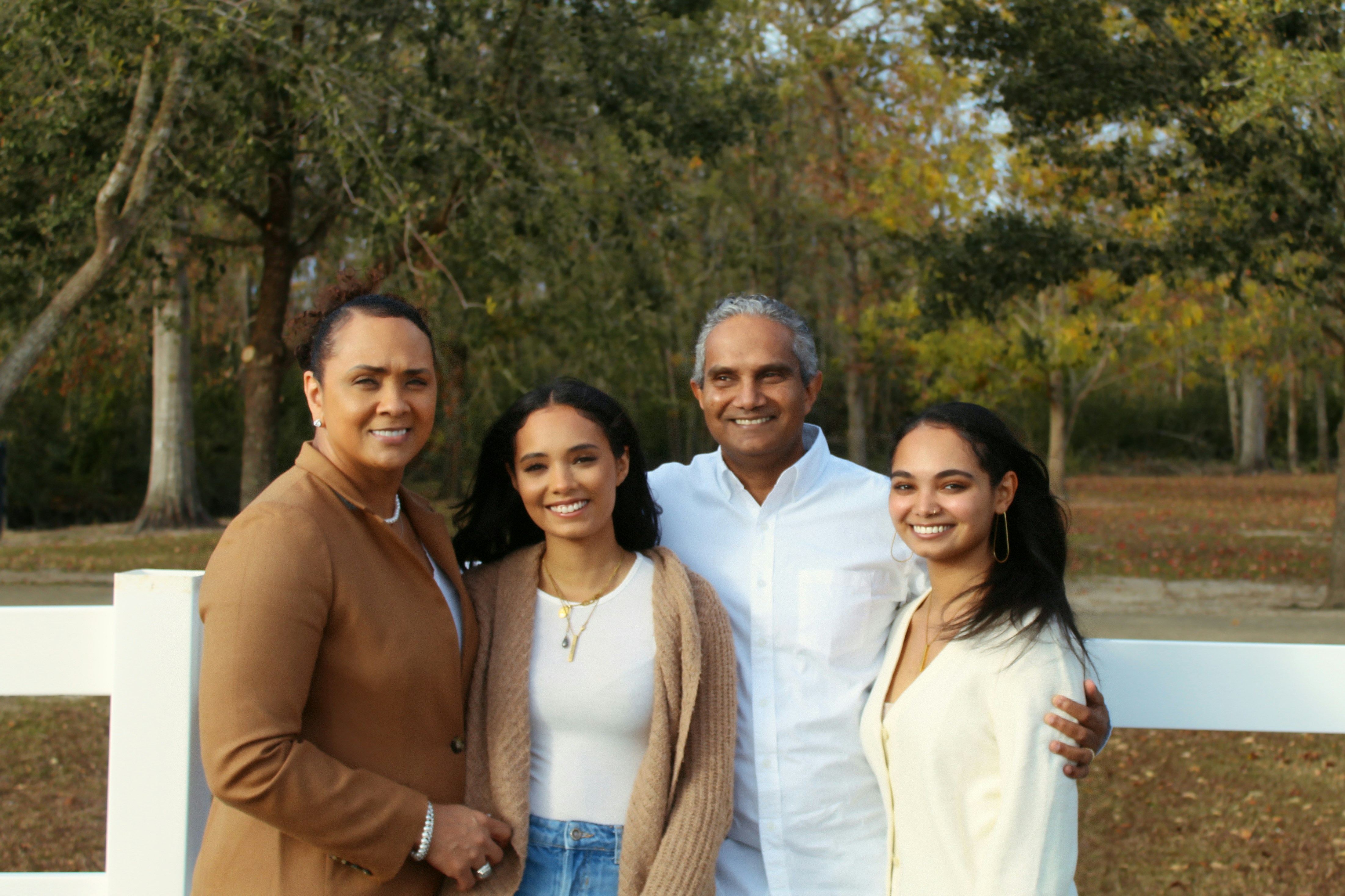 Happy family protected by flu vaccination